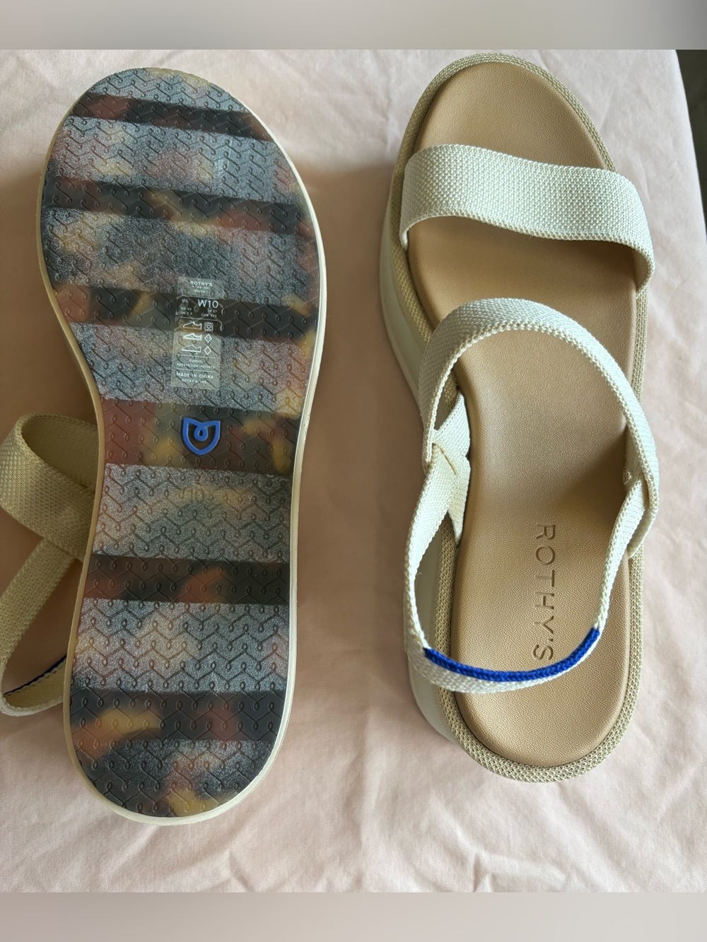 Rothy's Cream Sandals - Picture 2 of 5